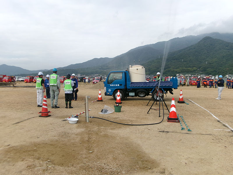 香川県総合防災訓練（小豆島町会場及び生島町会場にて）