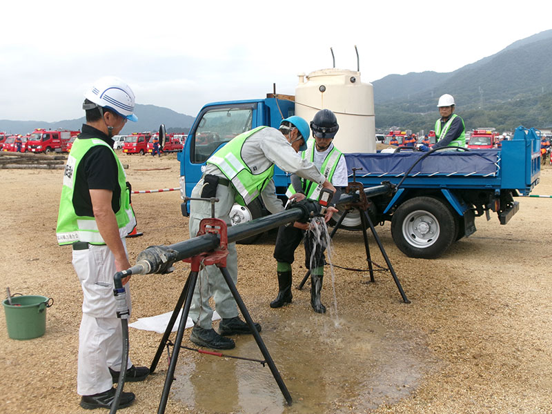香川県総合防災訓練（小豆島町会場及び生島町会場にて）