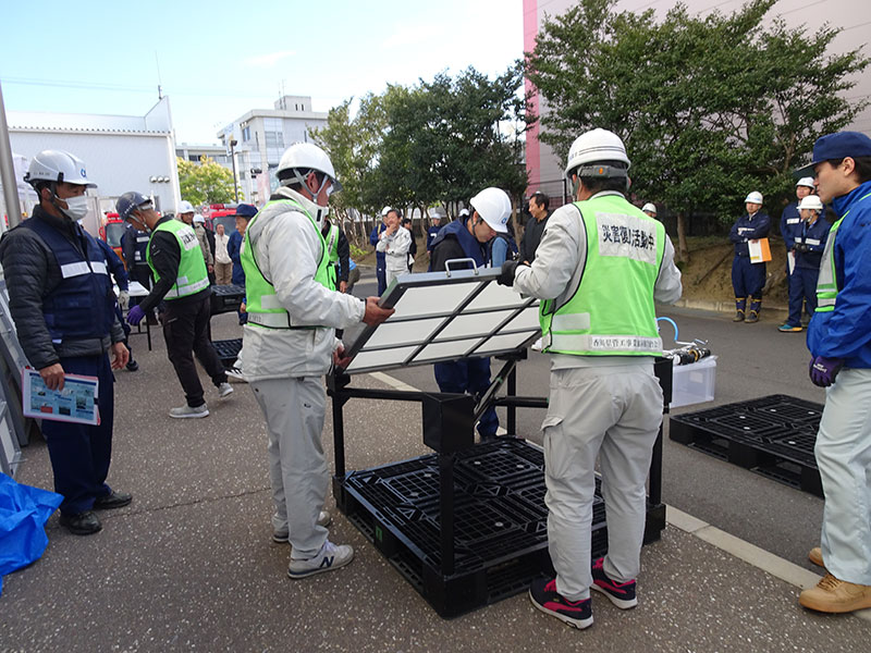 香川県広域水道企業団 危機対策訓練（琴平中学校にて）